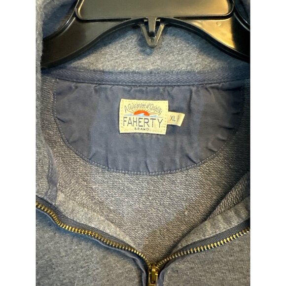 Mens Faherty Half-Zip Pullover Sweatshirt Size XL - Picture 2 of 3